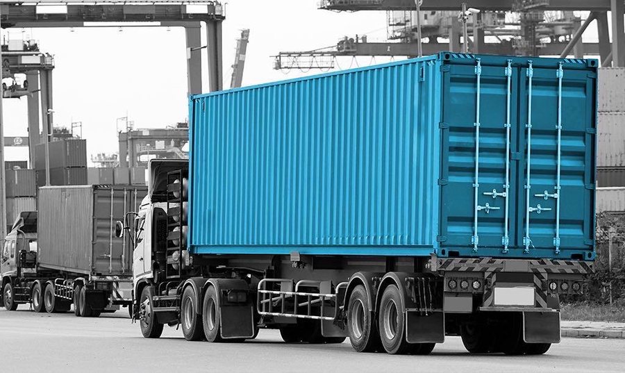 Container semi-trailer